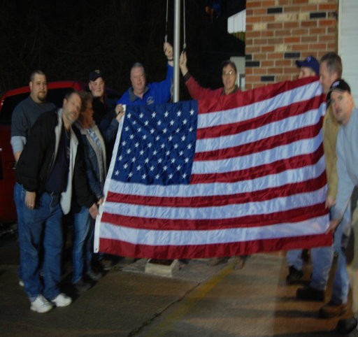 FLAG PRESENTATION AT B.C.